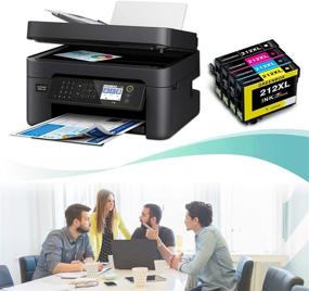 img 3 attached to 🖨️ GREENBOX Remanufactured Ink Cartridge Set for Epson 212XL 212 XL in Workforce WF-2850 WF-2830 & Expression Home XP-4100 XP-4105 Printer (1 Black, 1 Cyan, 1 Magenta, and 1 Yellow)