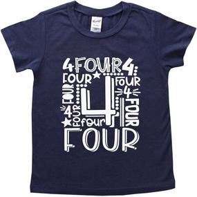 img 1 attached to Birthday Toddler Kids Fourth T Shirt Boys' Clothing for Tops, Tees & Shirts