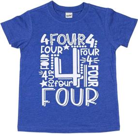 img 4 attached to Birthday Toddler Kids Fourth T Shirt Boys' Clothing for Tops, Tees & Shirts