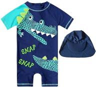 alligator sunsuit swimsuits protection swimming boys' clothing logo