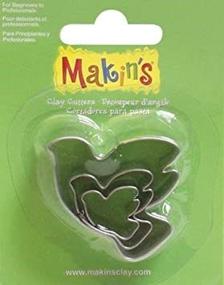 img 1 attached to 🕊️ Makin's USA Clay Cutters, Dove Shape, 3 Pieces in Package