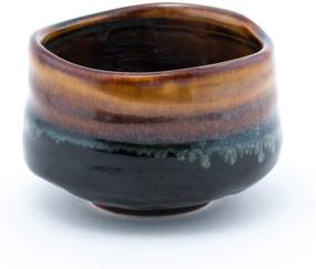 img 2 attached to 🍵 Japanese Design Handcrafted Matcha Bowl – Happy Sales HSMB-BRBKTCB Traditional Tea Ceremony Chawan in Brown/Black