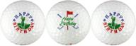 happy birthday golfer clubs golf logo