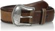 nocona mens brown wipstitch medium logo