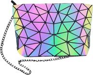 👜 geometric luminous eco-friendly holographic women's handbags & wallets by hotone logo