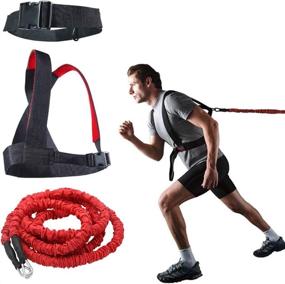 img 3 attached to 💪 Enhance Strength, Power, and Agility with YNXing Acceleration Speed Cord - Dynamic Resistance Trainer for Resistance Training with 5m/2m Elastic Cord Set