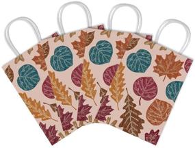 img 2 attached to 🍁 Autumn Vibes Delivered: BCHOCKS Fall Leaves Party Treat Bags (16PCS) for Festive Celebrations, Halloween, and Thanksgiving