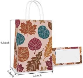 img 3 attached to 🍁 Autumn Vibes Delivered: BCHOCKS Fall Leaves Party Treat Bags (16PCS) for Festive Celebrations, Halloween, and Thanksgiving