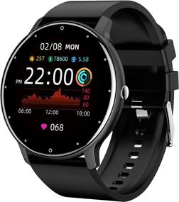 img 4 attached to 💪 Smart Fitness Tracker Watch: Heart Rate Monitor, Blood Pressure, Pedometer for Android and iOS – Activity Tracker Watch