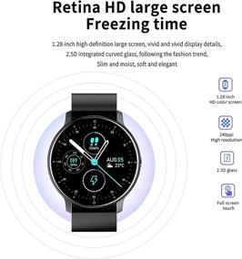 img 2 attached to 💪 Smart Fitness Tracker Watch: Heart Rate Monitor, Blood Pressure, Pedometer for Android and iOS – Activity Tracker Watch