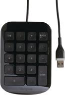 enhanced targus numeric keypad with usb port connector, seamless plug-and-play device for laptop, desktop, and more - black/gray akp10us logo