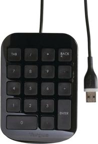 img 4 attached to Enhanced Targus Numeric Keypad with USB Port Connector, Seamless Plug-and-Play Device for Laptop, Desktop, and More - Black/Gray AKP10US