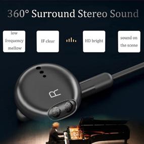 img 1 attached to 🎧 USB-C Headphones with Mic, Hi-Fi Digital DAC Bass Stereo In-Ear Earbuds, Noise Cancelling Headsets with Mic &amp; Remote Control for Samsung, Google Pixel, iPad Pro 2018, OnePlus