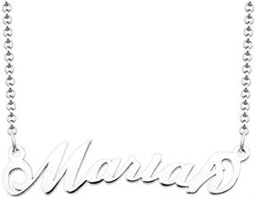 img 3 attached to Moonlight Collections Cursive Ожерелье Personalized