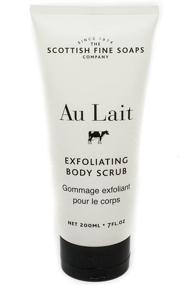 img 2 attached to 🛁 Шотландская компания Scottish Fine Soaps Au Lait Эксфолирующий скраб для тела - 7 жидких унций