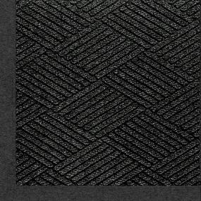 img 1 attached to 🔥 M+A Маттинг 2297 Ватерхог Эко Примьер Модный коврик для пола, из волокна ПЭТ-полиэстера, для использования внутри и снаружи, с резиновой подложкой из СБР, размер 3'х 2', толщина 3/8 дюйма, черно-серый цвет