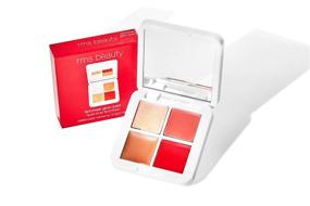 img 3 attached to RMS Beauty Lip2Cheek Glow Quad Mini Palette - Portable Lip, Cheek &amp; Highlighter Kit - Featuring Three (3) Lip2Cheek Tints &amp; Creamy Luminizer (0.08 oz)