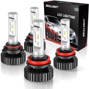 img 4 attached to 🌬 SEALIGHT 9005/HB3 & H11/H9 LED Bulbs Combo Pack - 14,000 Lumens, CSP Chips, 6000K Cool White