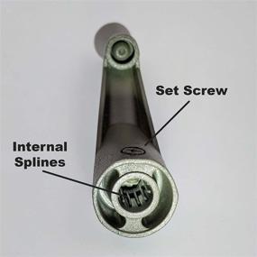 img 2 attached to 🔍 Enhance Your Window Operation with PRIME-LINE Products H 3966 Spline Socket Crank Handle in Stone Finish