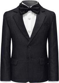 img 3 attached to Formal Pieces Blazer Trousers Wedding Boys' Clothing and Suits & Sport Coats