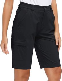 img 4 attached to 🩳 Libin Women's Quick-Dry Hiking Shorts | Lightweight Travel Fishing Golf Cargo Shorts | Outdoor Water-Resistant Summer Shorts