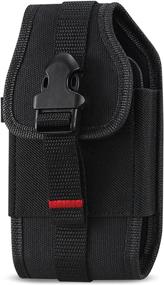 img 2 attached to 📱 Krofel Canvas Case with Clip Side Holster - Compatible with Sonim XP3, Samsung Rugby 2/3/4, Convoy 4, Kyocera Cadence/DuraXA/DuraXV/DuraXV Extreme, Alcatel GO FLIP 3, Alcatel SMARTFLIP
