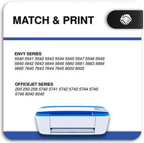 img 3 attached to 🖨️ InkWorld Remanufactured 62XL Ink Cartridge for HP 62: 1 Black & 1 Color - Compatible with Envy 7640, 5660, 5540, OfficeJet 5740, and More!