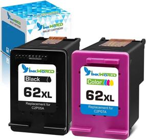img 4 attached to 🖨️ InkWorld Remanufactured 62XL Ink Cartridge for HP 62: 1 Black & 1 Color - Compatible with Envy 7640, 5660, 5540, OfficeJet 5740, and More!