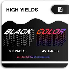 img 1 attached to 🖨️ InkWorld Remanufactured 62XL Ink Cartridge for HP 62: 1 Black & 1 Color - Compatible with Envy 7640, 5660, 5540, OfficeJet 5740, and More!