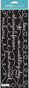 img 1 attached to 💍 Jolees Boutique Wedding Words White Borders Stickers: Beautifully Crafted Decor for Your Special Day