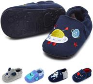 non-slip soft sole baby walking shoes: lafegen infant toddler slipper for boys and girls - comfortable newborn moccasins for first steps and cribs logo