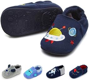 img 4 attached to Non-Slip Soft Sole Baby Walking Shoes: LAFEGEN Infant Toddler Slipper for Boys and Girls - Comfortable Newborn Moccasins for First Steps and Cribs