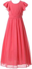 img 4 attached to 🌹 Optimized Search: Girls' Clothing and Dresses - Happy Rose Flower Bridesmaid Attire for Girls