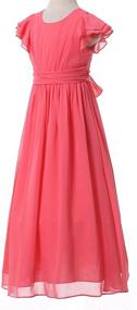 img 2 attached to 🌹 Optimized Search: Girls' Clothing and Dresses - Happy Rose Flower Bridesmaid Attire for Girls