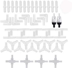 img 4 attached to 🐠 Y-Axis 50 Pcs Aquarium Air Valve Connector: Acrylic Inline Tubing Non-Return Valves for 3/16'' - Enhance Your Aquarium's Aeration Effortlessly!