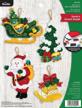 bucilla 89055e santas applique ornament logo