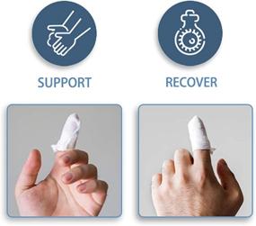 img 2 attached to Sixport Finger Splint: Adjustable Aluminium Support for Pain Relief, Rheumatoid Arthritis, Trigger Finger, Mallet Finger, Post-Operative Care - L Size