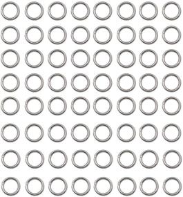 img 4 attached to 🔗 Versatile 1000 pcs Stainless Steel Split Rings: Essential Connector Rings for Jewelry Making, DIY Crafts, Keychains - 6mm Size (12603)