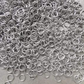 img 3 attached to 🔗 Versatile 1000 pcs Stainless Steel Split Rings: Essential Connector Rings for Jewelry Making, DIY Crafts, Keychains - 6mm Size (12603)