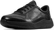 👟 clarks sift speed trainers - men's black shoes logo