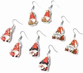 img 2 attached to Pingyongchang Cartoon Christmas Lightweight Earrings