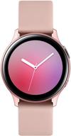 🌊 samsung galaxy watch active2 - ip68 water resistant, aluminum bezel, gps heart rate, fitness bluetooth smartwatch - international version (r830-40mm, pink gold) - ultimate activity companion logo