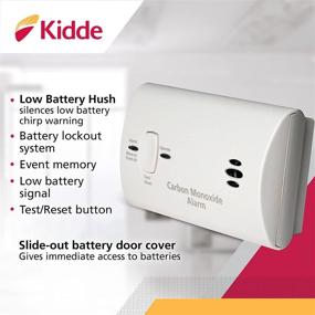 img 3 attached to 🔋 Kidde Battery Powered Carbon Monoxide Detector with LED Lights - CO Alarm