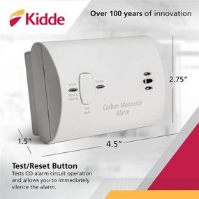 img 2 attached to 🔋 Kidde Battery Powered Carbon Monoxide Detector with LED Lights - CO Alarm