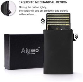 img 2 attached to Aiuwo Credit Wallets Minimalist Carbon Airtags