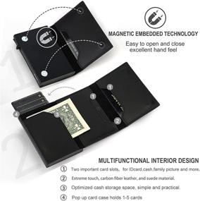 img 3 attached to Aiuwo Credit Wallets Minimalist Carbon Airtags