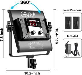 img 1 attached to GVM Светодиодные видео-светила Bi-Color с функцией приложения: Регулируемая Цветовая температура и Яркость для Студийной Съемки - CRI97+ TLCI97 Светодиодная панель + Крышка на фронтальные светильники