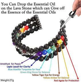 img 2 attached to Protection Chakra Healing Bracelet Compatible