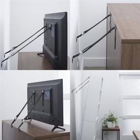 img 2 attached to Secure Your TV and Furniture with Heavy-Duty Adjustable Anti-Tip Straps - Perfect for Safety, Earthquake Protection, and Non-Tipping Prevention!