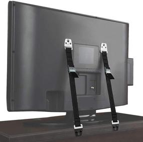 img 4 attached to Secure Your TV and Furniture with Heavy-Duty Adjustable Anti-Tip Straps - Perfect for Safety, Earthquake Protection, and Non-Tipping Prevention!